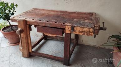 tavolo da falegname antico