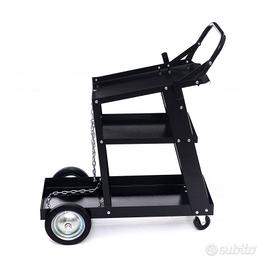 Carrello per saldatrice e bombola