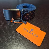 Cintura nastro elastica unisex fantasia pois blu