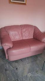 Divano 2 posti in pelle