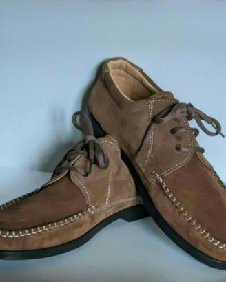 Mocassini uomo pelle scamosciata nuovi