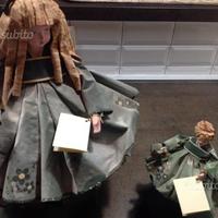 Bambole vintage anni 90 in cartapesta