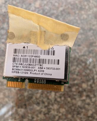 Scheda WiFi Mini-PCIe 150Mbps + Bluetooth 2.1