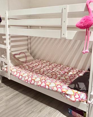 Letto a castello completo di materassi