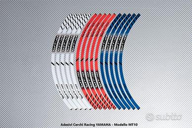 Adesivi Cerchi Racing YAMAHA - Modello MT10