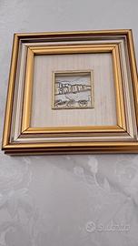 Quadretto in argento 925 con punzone