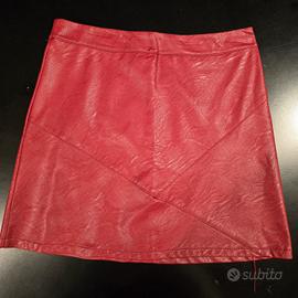 Minigonna finta pelle, tg s,pittarello