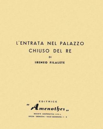 L'entrata al palazzo chiuso del re - Filalete