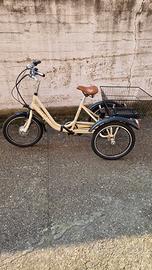 Bicicletta pedalata assistita 3 ruote