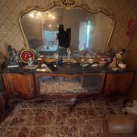 Consolle antiquariato con  Specchiera