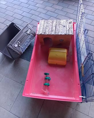 gabbietta ciniglio+ trasportino 