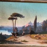 Quadro dipinto antico Olio Su Tela Dell 800

Ottim