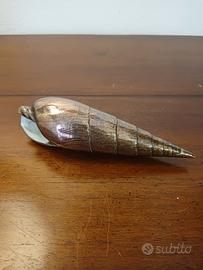 Conchiglia vintage placcata argento, epoca  1900