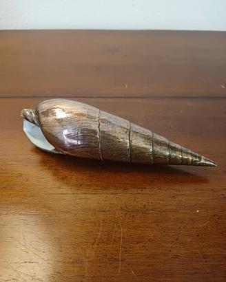 Conchiglia vintage placcata argento, epoca  1900