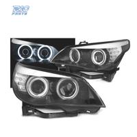 FARI XENON BMW E60 03-07 ANGEL EYES CCFL FONDO NER