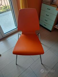 2 sedie ikea Vilmar Arancioni 