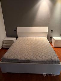 LETTO MATRIMONIALE BIANCO