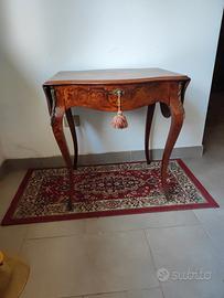 tavolinetto d'antiquariato stile francese in mogan