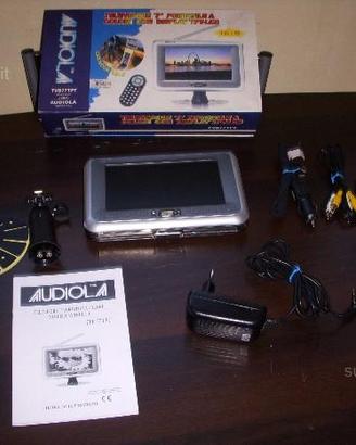 Tv portatile audiola 7 pollici