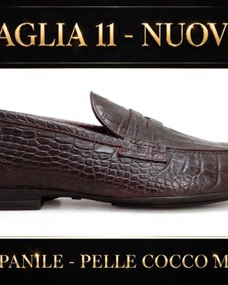 Campanile Uomo Tg 46 / 11 - Mocassino  Cocco Moro