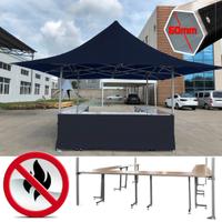 Gazebo chiosco pieghevole 5x5 pagoda eventi nero