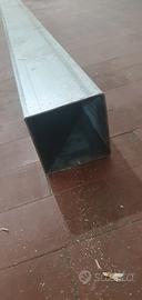 Tubolare quadrato in ferro zincato