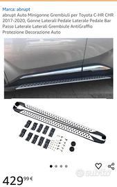 minigonne laterali Toyota CHR 2018 2019 2020 