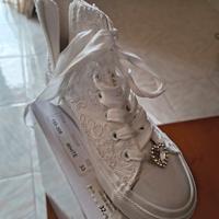 scarpe ginniche bianche n.33 per prima comunione 