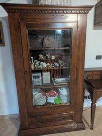 vetrinetta antica in noce 