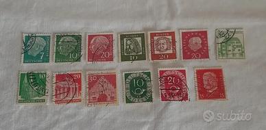 Francobolli Repubblica federale tedesca '50/'60