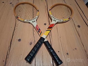 coppia di racchette da tennis Wimbledon 84 vinta
