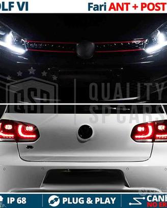 FARI + FANALI LED Per Golf 6 con FRECCE DINAMICHE