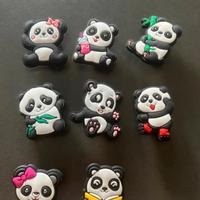 8 Charma Crocs panda