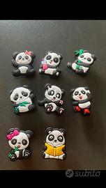 8 Charma Crocs panda