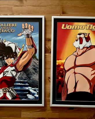STAMPE 10 ANIME Uomo Tigre - Natuto - Dragon etc