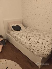 Letto Malm Ikea 2 contenitori, usato