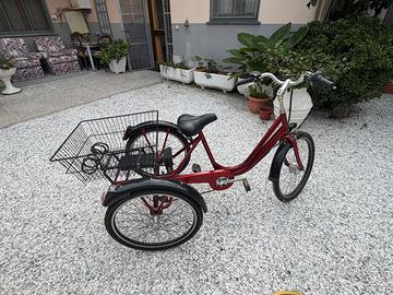 Bici 3 ruote con cestino