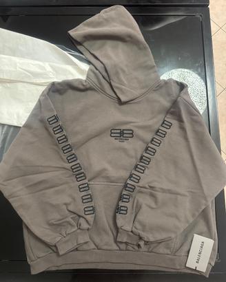 BB Paris Icon Hoodie - warm grey & black - XS