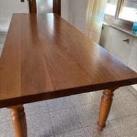 Tavolo legno massiccio 12 posti