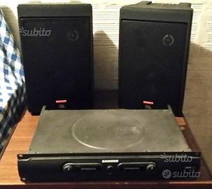 Amplificatore professionale e casse passive