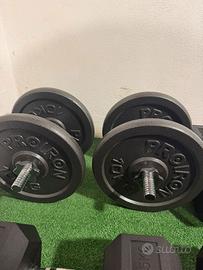 MANUBRI REGOLABILI con DISCHI PROIRON 40 kg totali