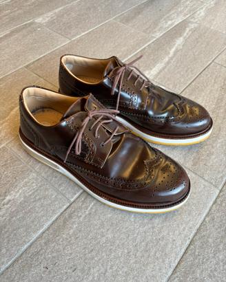 Scarpa in vera pelle marrone uomo