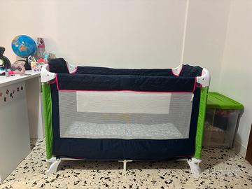 Lettino da campeggio Monbebé blu