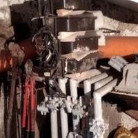 6 fari con staffe di supporto per ponteggio