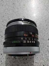 OBIETTIVO CANON AE-1  28mm