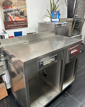 Banco macchina caffè pari al nuovo  inox