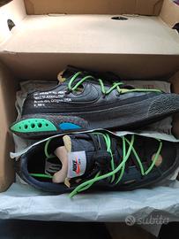 Nike Blazer  Off-White Black Electro Green collb