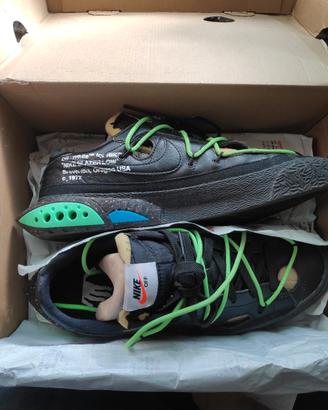 Nike Blazer  Off-White Black Electro Green collb