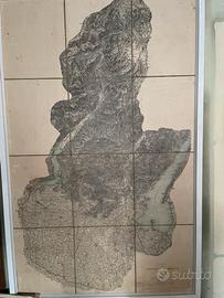 Cartina Prov di Brescia del 1901