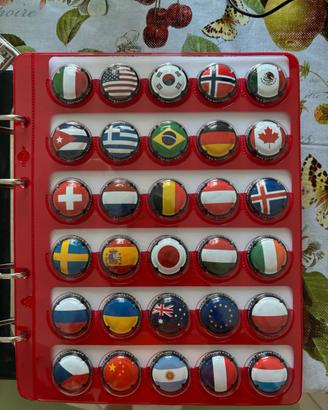 Capsule/tappi santero world collection bandiere